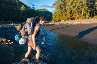 Loaded down creek crossing