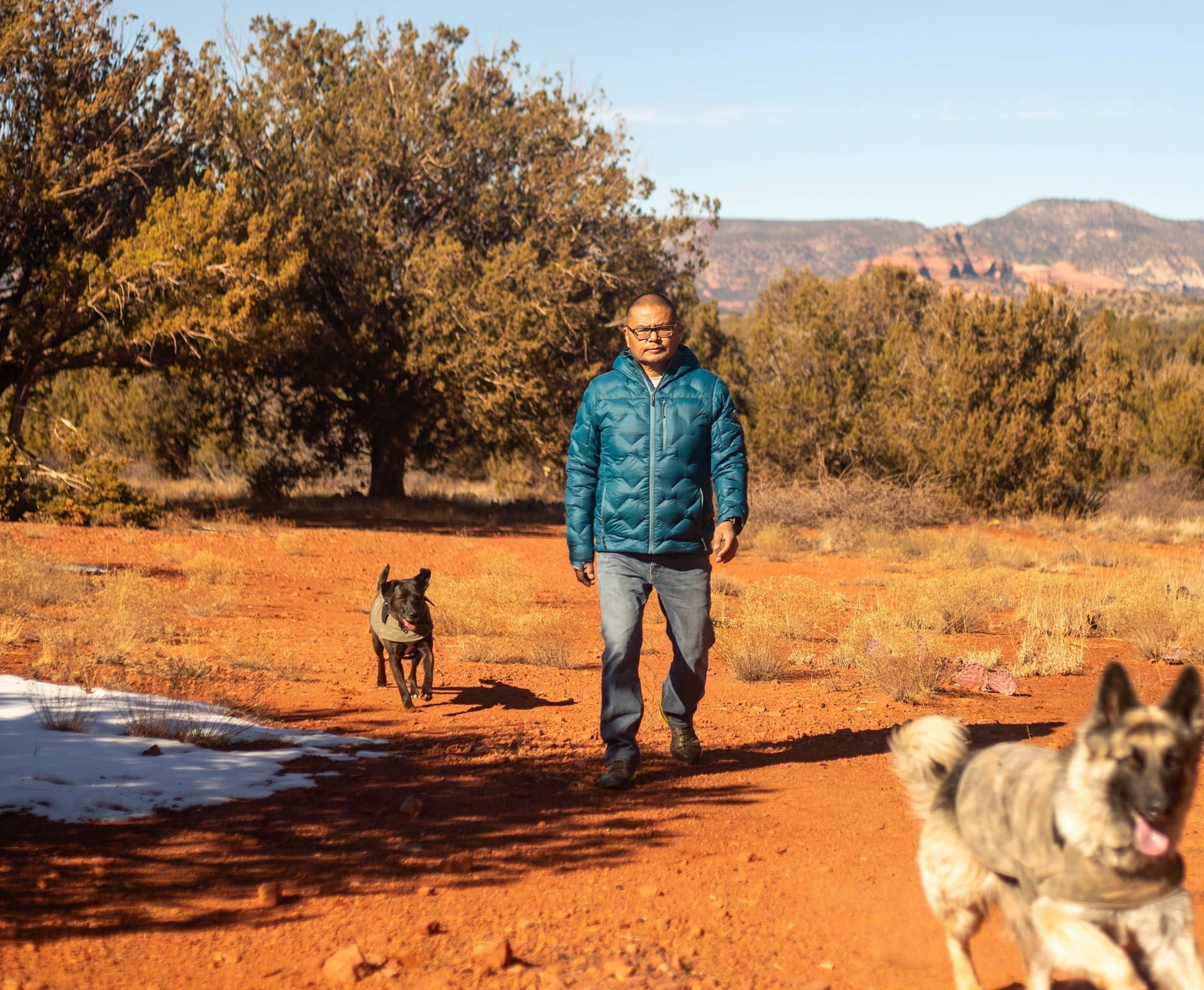 Staying warm in the desert with a Shovelhead Jacket