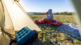 Morning coffee at camp