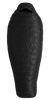 The Big Agnes Europe Bedrock -20˚ Long is a black mummy-style sleeping bag with a hood, filled with water-repellent down for excellent warmth and insulation in cold-weather camping or backpacking.