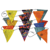 Bring the alpenglow indoors with Big Agnes Europe’s Camp Pennants - Alpenglow: colorful, limited edition pennants in yellow, orange, blue, and multicolored designs on black strings—perfect for adding festive camp vibes anywhere.