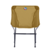 Brown camping chair with a logo on a white background