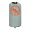 The Pumphouse Ultra HyperBead® by Big Agnes Europe is a light gray dry bag with HyperBead® fabric, a roll-top closure, and an orange logo—ideal as a stuff sack or sleeping pad pump.
