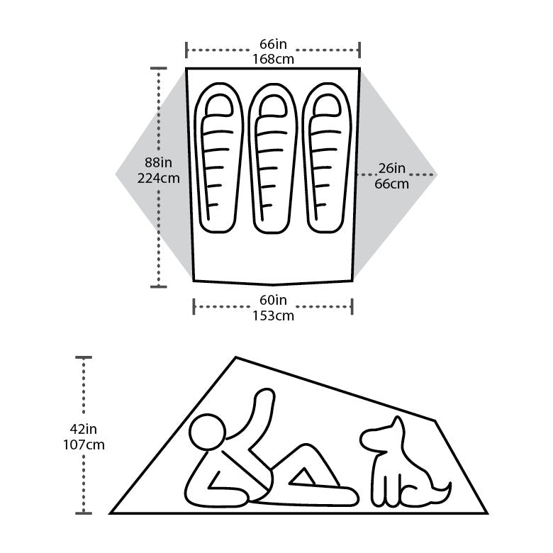 Tiger Wall 3 Platinum Ultralight Tent | Big Agnes