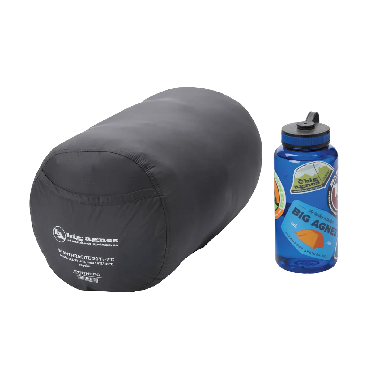 Women's Anthracite 20° Traditional Mummy Sleeping Bag | Big Agnes
