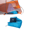 Isolierte Zeltdecke innerhalb und außerhalb des Zeltes abgebildet