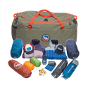 Camping-Kit-Duffel-90L con equipo